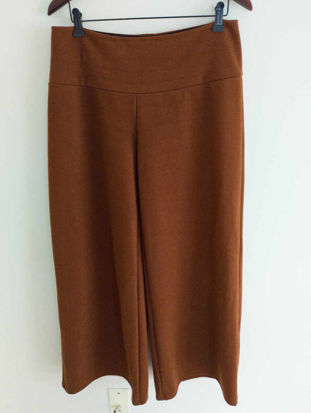 Kollontai Made in Canada Brown Wide Leg Palazzo Pants Size Large